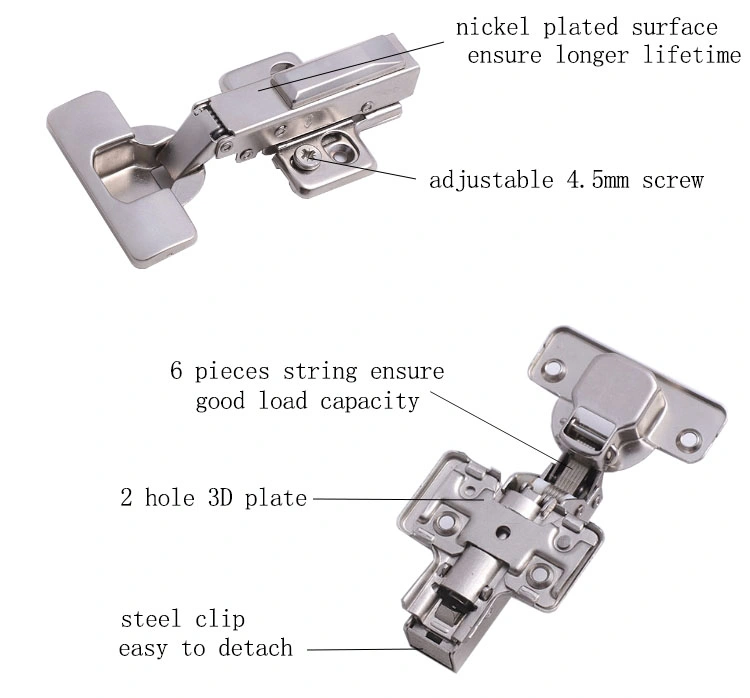 2 Hole Base/4 Base/Face Frame Plate Hinge Manufacturer Furniture Fittings